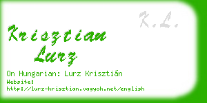 krisztian lurz business card